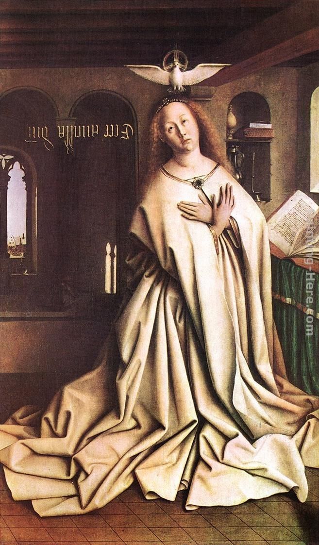 Jan van Eyck The Ghent Altarpiece Mary of the Annuncia
